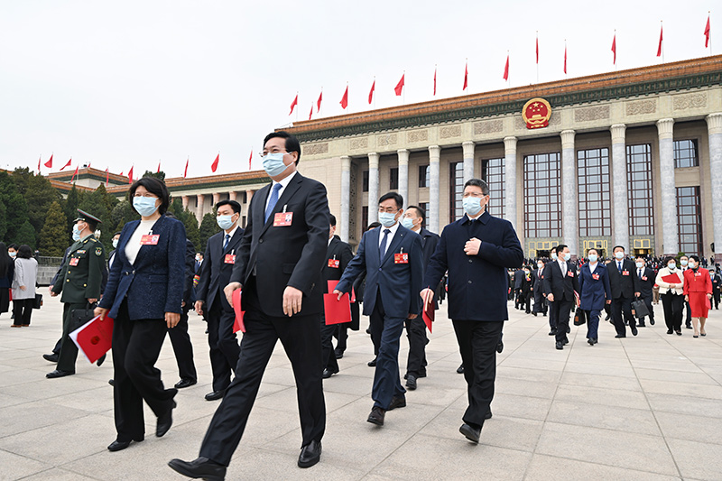 十四届全国人大一次会议在北京闭幕「相关图片」